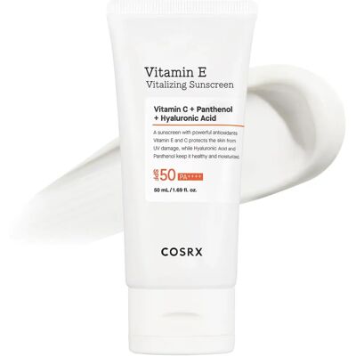 Cosrx Vitamin E Vitaliserende Solkrem SPF50+ 50ml Cosrx Vitamin E Vitaliserende Solkrem SPF50+ 50ml