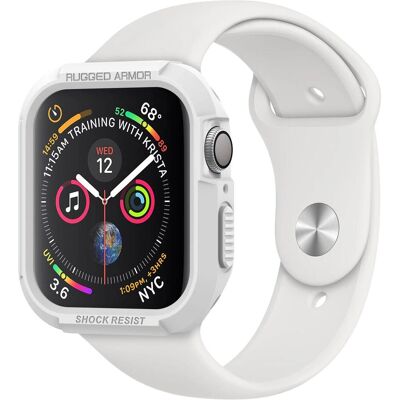 Coque Rugged Armor Blanche Spigen pour Apple Watch - Accessoires Connectés - Publicité Coque Rugged Armor Blanche Spigen pour Apple Watch - Accessoires Connectés - Publicité