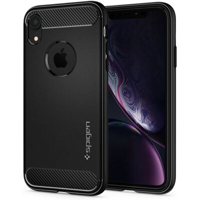 Coque Rugged Armor Spigen pour iPhone XR - Antichoc, Noir Mat - Publicité Coque Rugged Armor Spigen pour iPhone XR - Antichoc, Noir Mat - Publicité