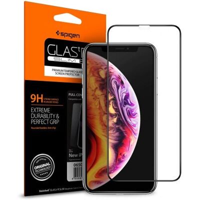 Spigen Glass FC Displayschutz - Schwarz - Gehärtetes Glas Spigen Glass FC Displayschutz - Schwarz - Gehärtetes Glas