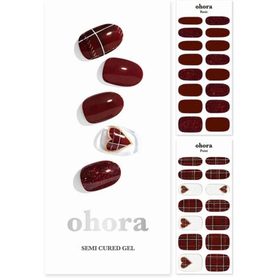 Ohora Tartan Bustier Gel Nail Strips - Nail Type Ohora Tartan Bustier Gel Nail Strips - Nail Type