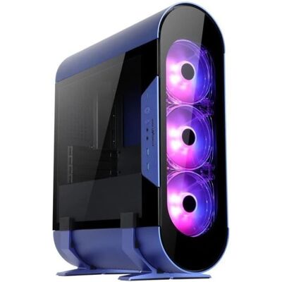 Boîtier PC Micro-ATX ABKONCORE Nuit Bleue - Mini Tour - Format - Publicité Boîtier PC Micro-ATX ABKONCORE Nuit Bleue - Mini Tour - Format - Publicité