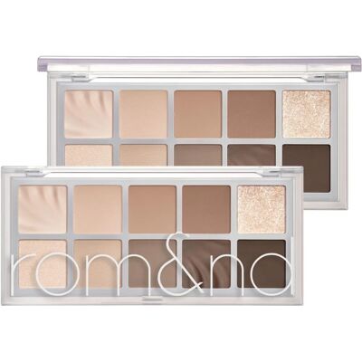 rom&nd Better Than Palette 12 Sanded Anded Breeze Garden - Palette de fards à paupières beige et marron - Publicité rom&nd Better Than Palette 12 Sanded Anded Breeze Garden - Palette de fards à paupières beige et marron - Publicité