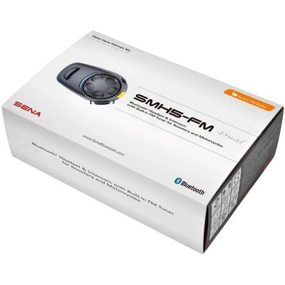 Sena Bluetooth-Kommunikationssystem - Doppelpack, Schwarz, Modell SMH5-FM Sena Bluetooth-Kommunikationssystem - Doppelpack, Schwarz, Modell SMH5-FM