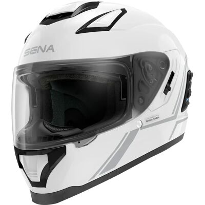 Sena Stryker Helm - Wit, Mesh & Bluetooth, Harman Kardon Sena Stryker Helm - Wit, Mesh & Bluetooth, Harman Kardon