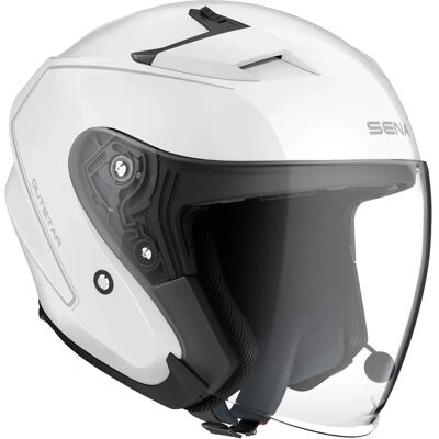 Sena GW00M1 Outstar Bluetooth Glossy White Helmet - Motorcycle Gear Sena GW00M1 Outstar Bluetooth Glossy White Helmet - Motorcycle Gear
