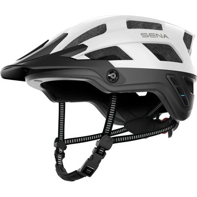 Casque VTT Sena M1 Evo - Bluetooth - Blanc - Léger - Publicité Casque VTT Sena M1 Evo - Bluetooth - Blanc - Léger - Publicité