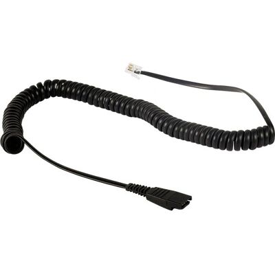 Plantronics - Câble QD 3m - Détachement rapide - Câble headset - Publicité Plantronics - Câble QD 3m - Détachement rapide - Câble headset - Publicité