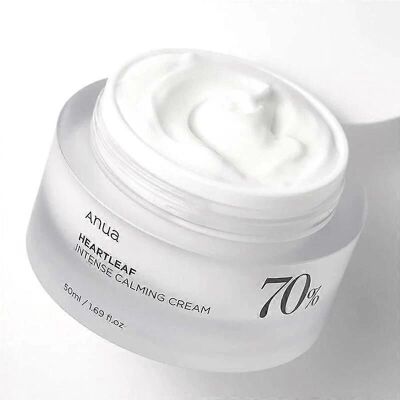Anua Heartleaf 70% Intensiv Beroligende Krem - Følsom hud Anua Heartleaf 70% Intensiv Beroligende Krem - Følsom hud