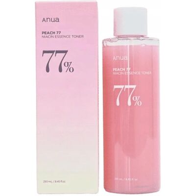 Anua Peach 77% Niacin Essence Toner - Fuktighetsgivende og Beroligende Anua Peach 77% Niacin Essence Toner - Fuktighetsgivende og Beroligende