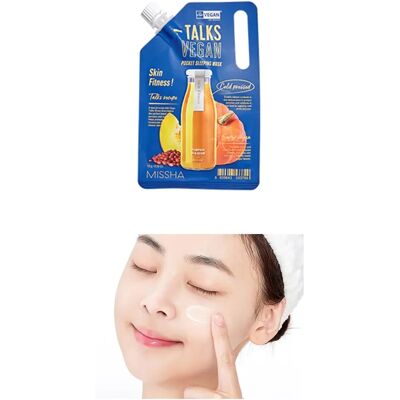 Missha - Talks Vegan Squeeze Pocket Sleeping Mask Skin Fitness - Schlafmaske Missha - Talks Vegan Squeeze Pocket Sleeping Mask Skin Fitness - Schlafmaske