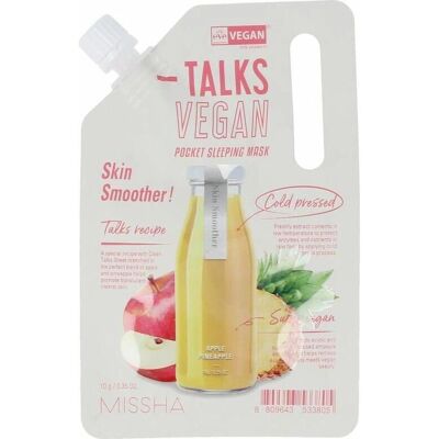 Missha - Talks Vegan Squeeze Pocket Sleeping Mask Ihoa sileyttävä - 10g Missha - Talks Vegan Squeeze Pocket Sleeping Mask Ihoa sileyttävä - 10g