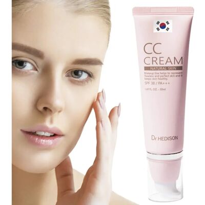 Krem CC SPF 38 PA+++ Dr. HEDISON - Naturalna Skóra - Krem do Twarzy Krem CC SPF 38 PA+++ Dr. HEDISON - Naturalna Skóra - Krem do Twarzy