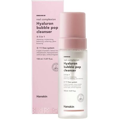 Hanskin Real Complexion Hyalurion Bubble Pop Cleanser - Rens Hanskin Real Complexion Hyalurion Bubble Pop Cleanser - Rens