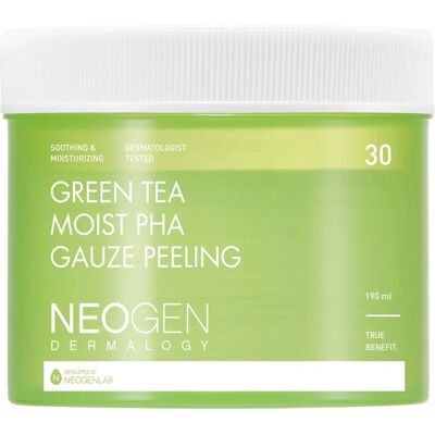 Neogen Thé Vert Humide PHA Gauze Peeling - Cotons - Publicité Neogen Thé Vert Humide PHA Gauze Peeling - Cotons - Publicité