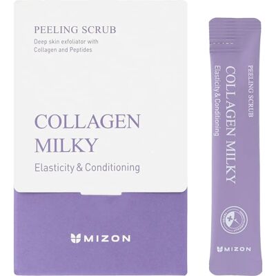 Mizon Collagen Milky Peeling Scrub - Syvä Ihon Kuorinta - Hajusteeton Mizon Collagen Milky Peeling Scrub - Syvä Ihon Kuorinta - Hajusteeton