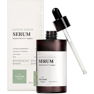 Village 11 Factory Active Clean Serum - Sérum pour tous types de peau - Publicité Village 11 Factory Active Clean Serum - Sérum pour tous types de peau - Publicité