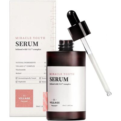 Sérum Miracle Jeunesse Village 11 Factory - 50ml pour tous types de peau Sérum Miracle Jeunesse Village 11 Factory - 50ml pour tous types de peau