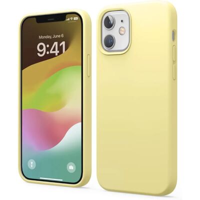 Estojo de Silicone Elago para iPhone 12/Pro - Amarelo Estojo de Silicone Elago para iPhone 12/Pro - Amarelo