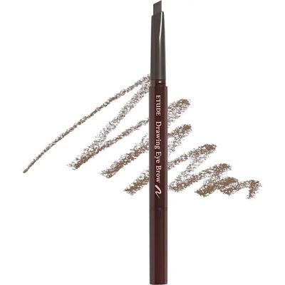 ETUDE Gray Brown Eyebrow Pencil - Eyebrow Styling Tool ETUDE Gray Brown Eyebrow Pencil - Eyebrow Styling Tool