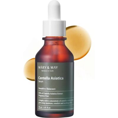 Mary & May Centella Asiatica Serum - Beroligende Effekt for Følsom Hud - 30 ml Mary & May Centella Asiatica Serum - Beroligende Effekt for Følsom Hud - 30 ml