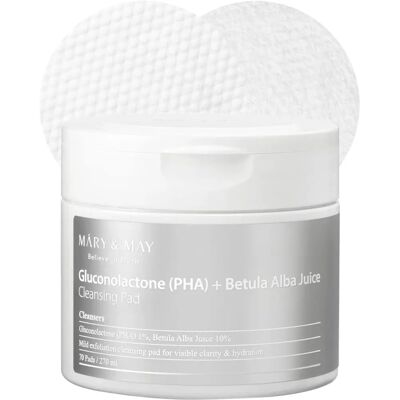 Mary & May Gluconolacton (PHA) + Betula Alba Saft Reinigungspad - Peeling Pads für alle Hauttypen Mary & May Gluconolacton (PHA) + Betula Alba Saft Reinigungspad - Peeling Pads für alle Hauttypen