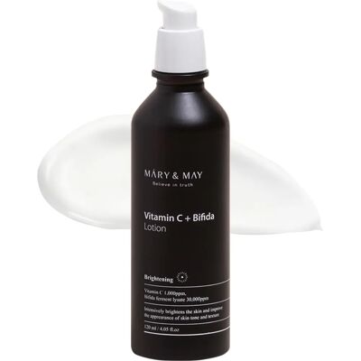 Mary & May Vitaminc + Bifida Lotion - Oppklarende & Stramning - 120ml Mary & May Vitaminc + Bifida Lotion - Oppklarende & Stramning - 120ml