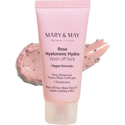 Mary & May Hydratația cu Acid Hialuronic de Trandafir - Masca de Față Lavabilă Mary & May Hydratația cu Acid Hialuronic de Trandafir - Masca de Față Lavabilă