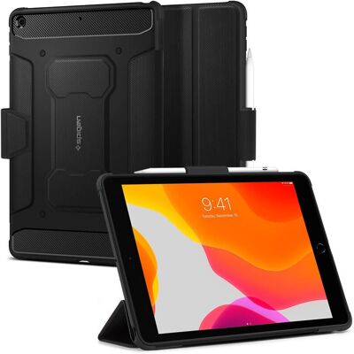Funda Rugged Armor Pro Negra de Spigen para Tableta 10.2 pulgadas Funda Rugged Armor Pro Negra de Spigen para Tableta 10.2 pulgadas