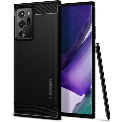 Spigen Schwarzes Rugged Armor Handyhülle für Galaxy Note 20 Ultra Spigen Schwarzes Rugged Armor Handyhülle für Galaxy Note 20 Ultra