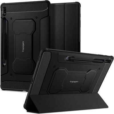 Spigen Armor Pro - Galaxy Tab S8 Plus S7 Plus Etui - Sort Spigen Armor Pro - Galaxy Tab S8 Plus S7 Plus Etui - Sort