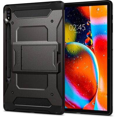 Spigen Galaxy Tab S8 Plus/S7 Plus Gunmetal Tablet Cases Spigen Galaxy Tab S8 Plus/S7 Plus Gunmetal Tablet Cases