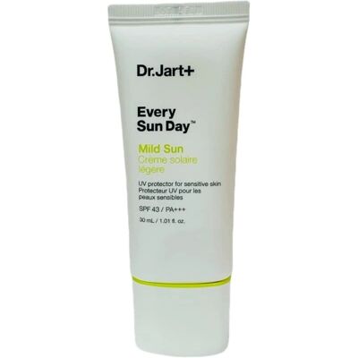 Delikatna krem na słońce Dr. Jart+ Every Sun Day SPF 43 - Krem przeciwsłoneczny Delikatna krem na słońce Dr. Jart+ Every Sun Day SPF 43 - Krem przeciwsłoneczny