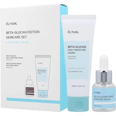 Set di cura della pelle iUNIK Beta-Glucan Edizione - Crema e siero idratanti Set di cura della pelle iUNIK Beta-Glucan Edizione - Crema e siero idratanti