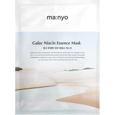 Ma:nyo Galac Niacin Essence Gesichtsmaske - Aufhellend, Feuchtigkeitsspendend, Vegan Ma:nyo Galac Niacin Essence Gesichtsmaske - Aufhellend, Feuchtigkeitsspendend, Vegan