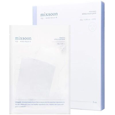 Mixsoon Bifida Gesichtsmaske - Feuchtigkeitsspendend & Nährend - 5 St Mixsoon Bifida Gesichtsmaske - Feuchtigkeitsspendend & Nährend - 5 St