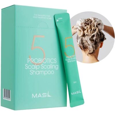 Masil 5 Probiotics Scalp Scaling Shampoo - 20x8ml Masil 5 Probiotics Scalp Scaling Shampoo - 20x8ml