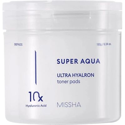 MISSHA Super Aqua Ultra Hyalron Toner Pads - Hydrating Skincare MISSHA Super Aqua Ultra Hyalron Toner Pads - Hydrating Skincare