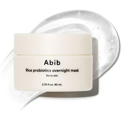 Abib Rice Probiotics Overnight Mask Barrier Jelly - For fet til tørr hud 80ml Abib Rice Probiotics Overnight Mask Barrier Jelly - For fet til tørr hud 80ml