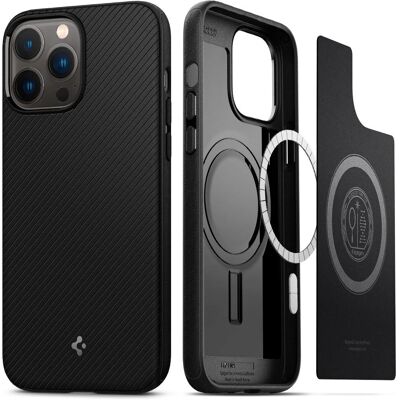 Coque écologique MagSafe Spigen pour iPhone 13 Pro Max - Résistante aux chocs - Publicité Coque écologique MagSafe Spigen pour iPhone 13 Pro Max - Résistante aux chocs - Publicité