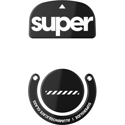 Superglide V2 Glass Skates for Logitech GProX Superlight - Svart Superglide V2 Glass Skates for Logitech GProX Superlight - Svart