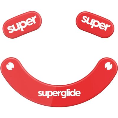 Superglide V2 Glas Skates Razer Viper V2 Pro - Rot - Gleitfläche Superglide V2 Glas Skates Razer Viper V2 Pro - Rot - Gleitfläche