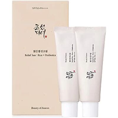 Creme Beauty of Joseon Relief Sun Rice + Probiotics SPF 50+ - 2x50ml Creme Beauty of Joseon Relief Sun Rice + Probiotics SPF 50+ - 2x50ml