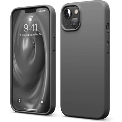 Capa de silicone Elago para iPhone 13 - Cinza escuro Capa de silicone Elago para iPhone 13 - Cinza escuro