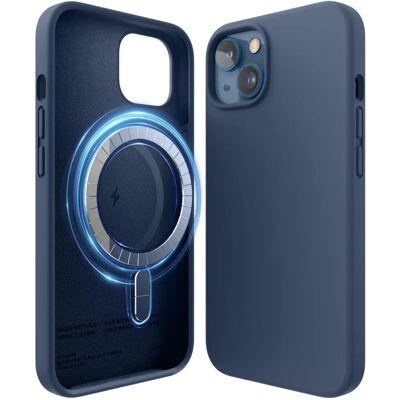 Capa de silicone Elago Jean Indigo para iPhone 13 - Proteção completa Capa de silicone Elago Jean Indigo para iPhone 13 - Proteção completa