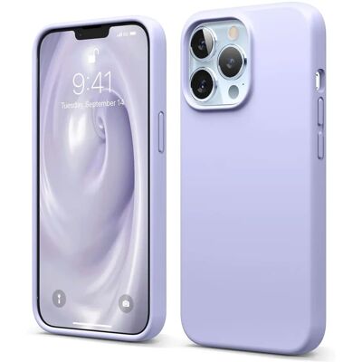 Capa de silicone roxa Elago para iPhone 13 Pro - Capa de telefone Capa de silicone roxa Elago para iPhone 13 Pro - Capa de telefone