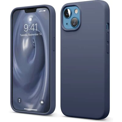 Capa de silicone indigo para iPhone 13 - Proteção total Capa de silicone indigo para iPhone 13 - Proteção total