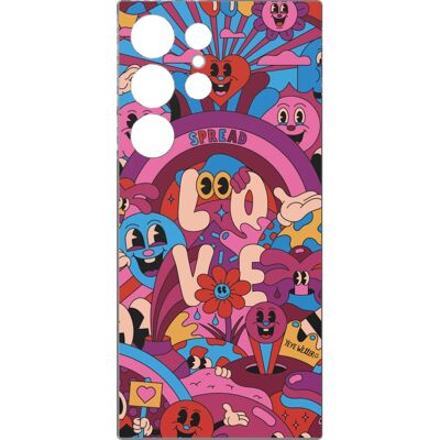 Keltainen flip-kansi Galaxy S24 Ultra - Taide Keltainen flip-kansi Galaxy S24 Ultra - Taide
