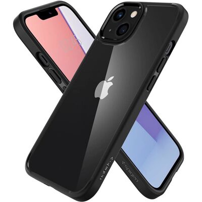 Coque anti-choc Spigen pour iPhone 13 Mini - Noir mat - Publicité Coque anti-choc Spigen pour iPhone 13 Mini - Noir mat - Publicité