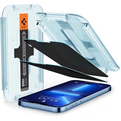 Spigen iPhone Datenschutz Schutzfolie - Gehärtetes Glas 9H Spigen iPhone Datenschutz Schutzfolie - Gehärtetes Glas 9H